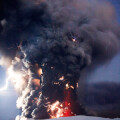 Eruptionsgewitter: Ausbruch des Eyjafjallajökull auf Island 2010.